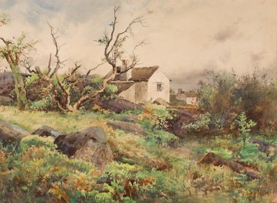 Village and Blackthorn, Humberston by John Guttridge Sykes