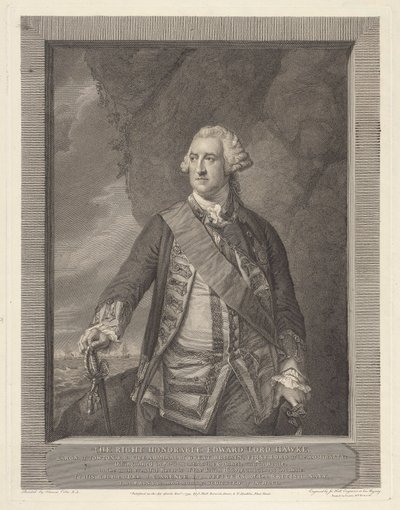 The Right Honorable Edward Lord Hawke (1705-1781) by John Hall
