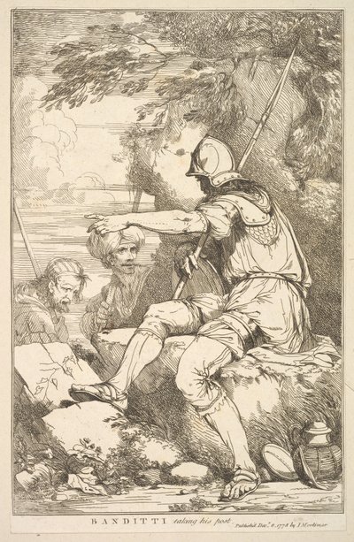 Banditti Taking His Post by John Hamilton Mortimer