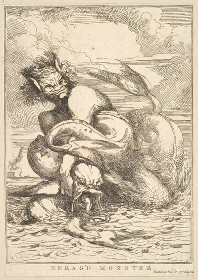 Enraged Monster from Fifteen Etchings Dedicated to Sir Joshua Reynolds by John Hamilton Mortimer