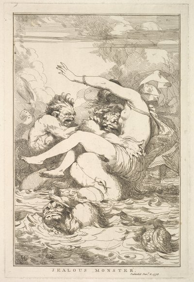 Jealous Monster from Fifteen Etchings Dedicated to Sir Joshua Reynolds by John Hamilton Mortimer