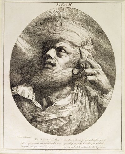 Lear, from King Lear, Act III, Scene 3 by John Hamilton Mortimer