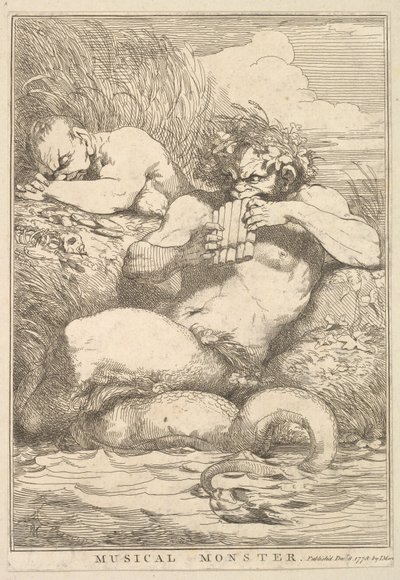 Musical Monster from Fifteen Etchings Dedicated to Sir Joshua Reynolds by John Hamilton Mortimer