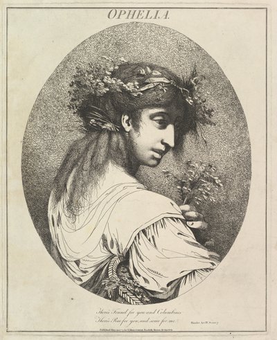 Ophelia Twelve Characters from Shakespeare by John Hamilton Mortimer