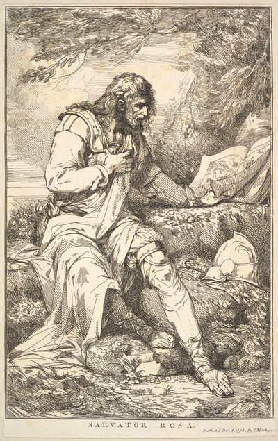 Salvator Rosa from Fifteen Etchings Dedicated to Sir Joshua Reynolds, December 8, 1778 by John Hamilton Mortimer