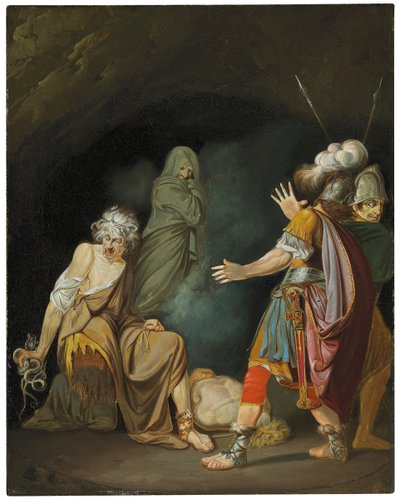 Sextus Pompeius Consulting Erichtho Before the Battle of Pharsalia by John Hamilton Mortimer