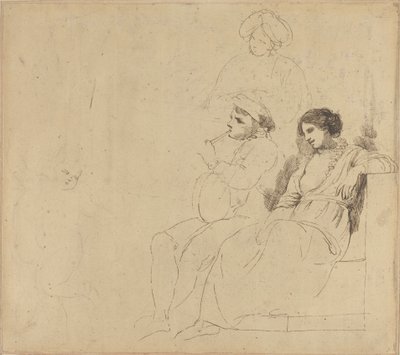 Study for "The Rustic Dancers" by John Hamilton Mortimer