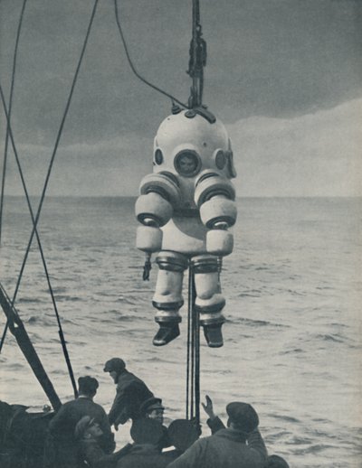 The Eternal Fight Against the Sea: Armoured Casing for the Deep-Sea Diver, c1935 by John Hammerton
