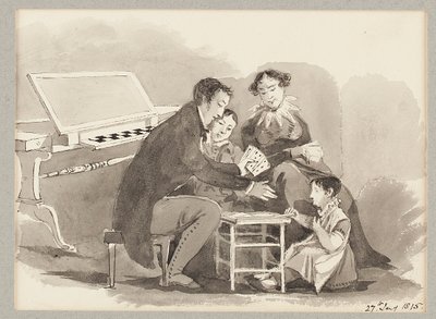 A Game of Cards, 1815 by John Harden