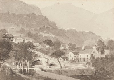 Brathay Bridge & Old Brathay, Lake District, Cumbria, 1820 by John Harden