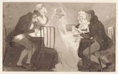 Group at a Table, 1806 by John Harden