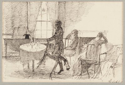 Interior with Figures by John Harden