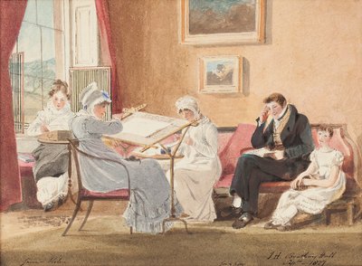 Jessie at an Easel, 1827 by John Harden