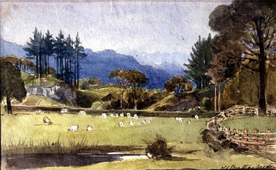 Langdale from the North Shore of Windermere by John Harden