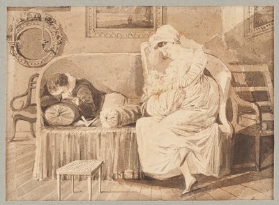 Three on a Sofa, 1805 by John Harden