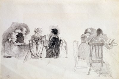 Two Seated Groups by John Harden