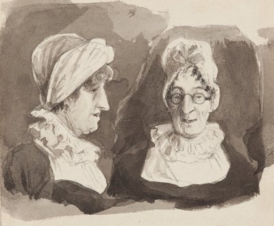 Two views of Mrs H by John Harden