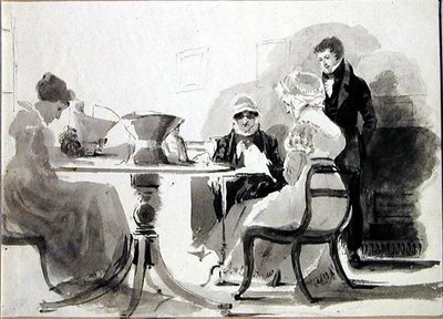 Women Making Bonnets by John Harden