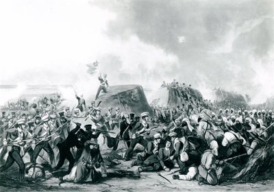 The Battle of Sobraon, 10 February 1846 by John Harris