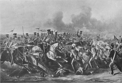 Charge of the 16th Queens Own Lancers at the Battle of Aliwal, January 28, 1846 by John Harris Junior