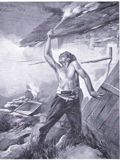 A Frontier Incident from the Balkans War 1912, from Hutchinson