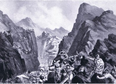 Annihilation of the Greek Army, Illustration from Hutchinson