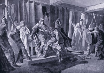 Attempted Assassination of King Edwin of Northumbria AD 626 by John Harris Valda