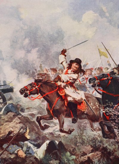 Frederick William, the Great Elector, at Fehrbellin by John Harris Valda