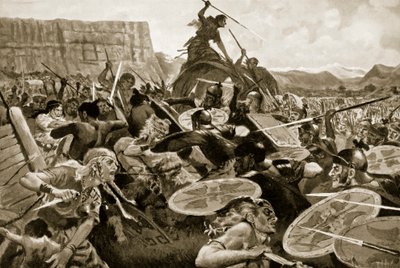 The Battle of Aquae Sextiae, 102 B.C. by John Harris Valda