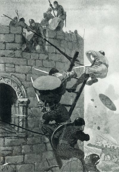 The Siege of Carmarthen Castle by John Harris Valda