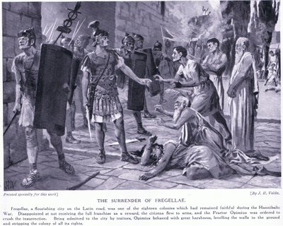 The Surrender of Fregellae by John Harris Valda