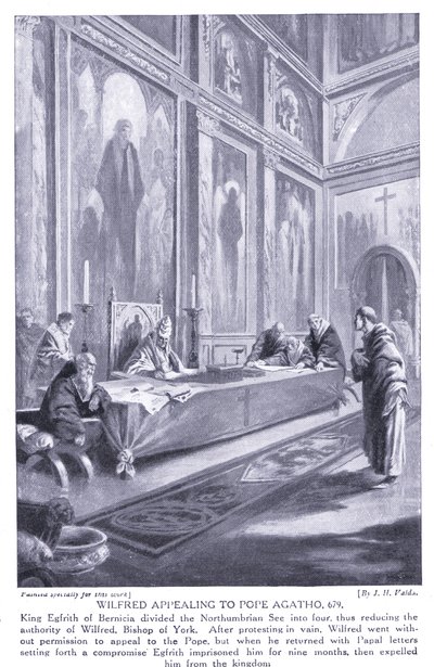 Wilfred appealing to Pope Agatho AD679, 1920