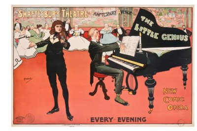 Shaftesbury Theatre / J. Hassall / Poster, 1896 by John Hassall