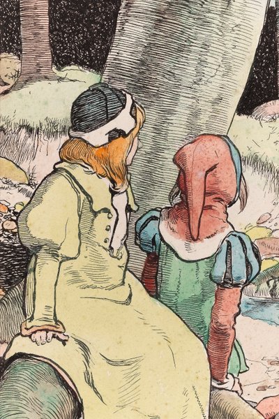 The Babes in the Wood (detail) by John Hassall
