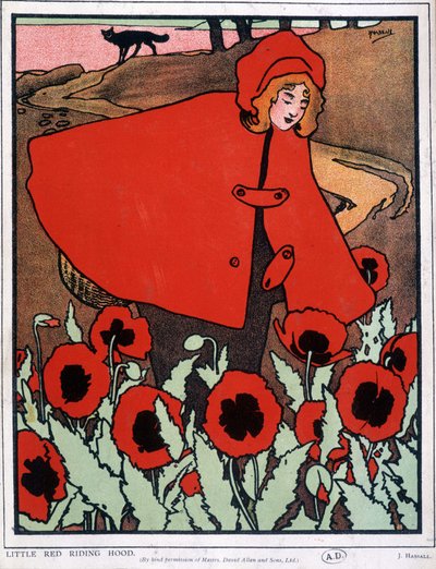 The Little Red Riding Hood - Poster by John Hassall