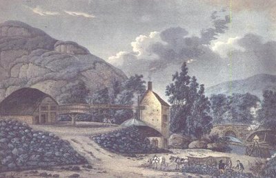 Coal Works - a view near Neath in Glamorganshire, South Wales by John Hassell