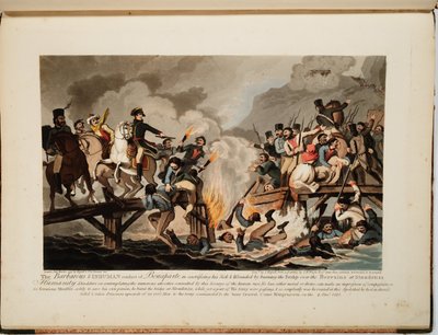 French army crossing the Berezina in November 1812, 1813 by John Hassell