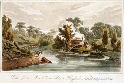 Grand Junction Canal from Stow Hill near Upper Heyford, Northamptonshire by John Hassell