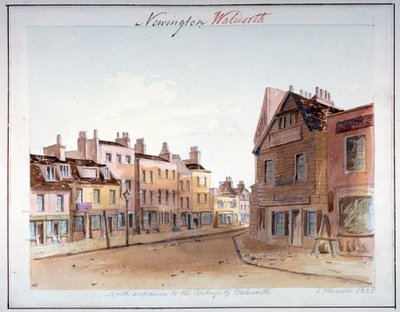 View of Walworth Village, Southwark, from the North Entrance, London by John Hassell