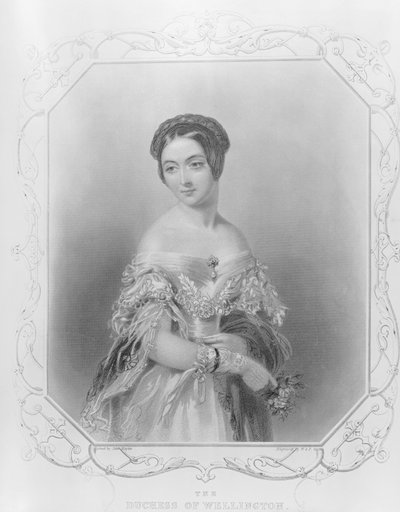 Elizabeth Wellesley, Duchess of Wellington, Engraved by William and Francis Holl by John Hayter