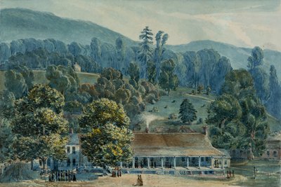 Dining Room and Stage Offices at White Sulphur Springs by John Hazelhurst Boneval Latrobe