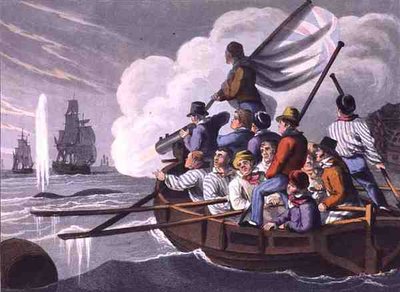Shooting the Harpoon at a Whale by John Heaviside (after) Clark