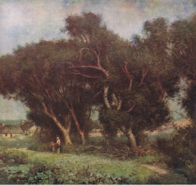 A path by the stream by John Henderson