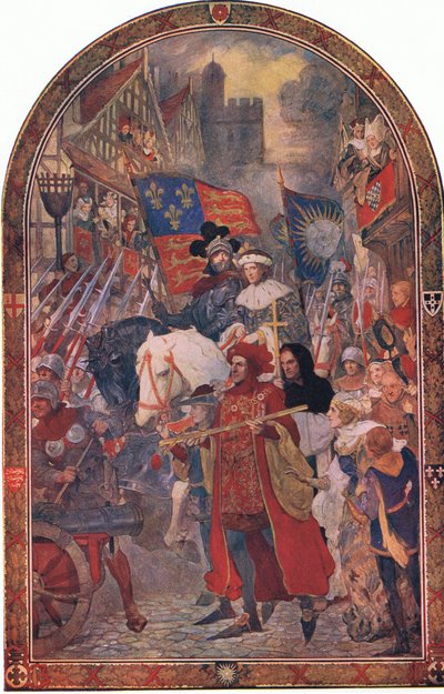 Henry VI. Battle of Barnet 1471: The trained bands marching to the support of Edward IV by John Henry Amshewitz