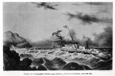 The wreck of the steamship Union on the coast of lower California, 1851 by John Henry Bufford