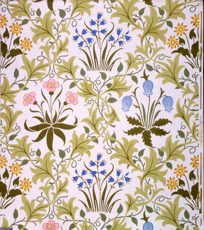 Celandine Wallpaper Design, late 1896 by John Henry Dearle
