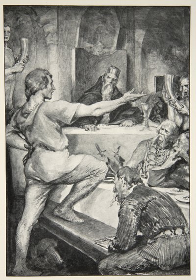 Beowulf Replies Haughtily to Hunferth, from 