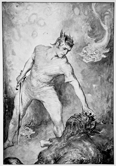 Beowulf Shears Off the Head of Grendel by John Henry Frederick Bacon