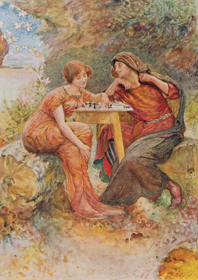 Ferdinand and Miranda in The Tempest from Children