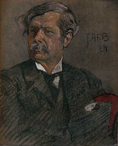 Portrait of Alfred East by John Henry Frederick Bacon